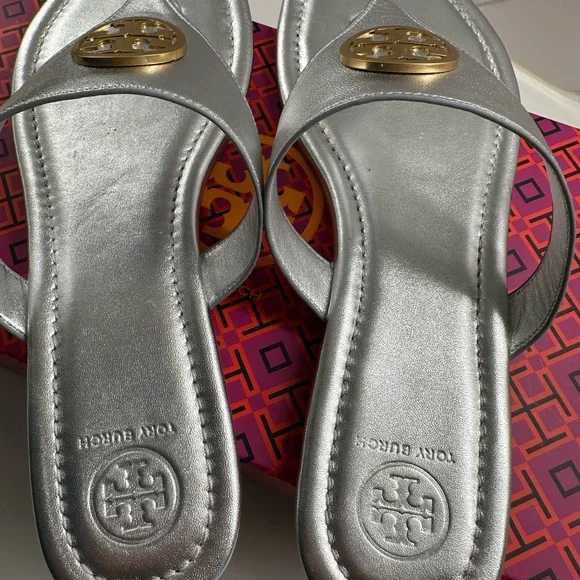 Tory Burch Silver Sandals - Picture 5 of 8